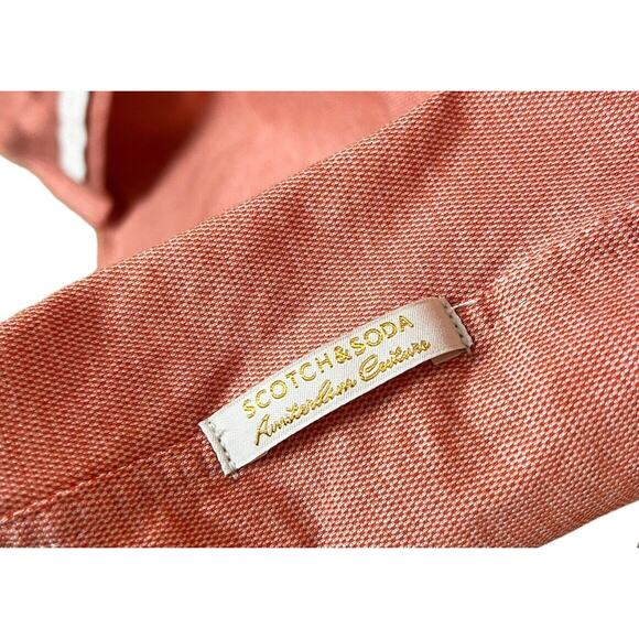 Scotch & Soda Shirt Men L Slim Button Up Long Sleeve - Picture 4 of 7